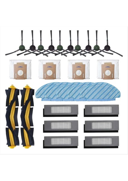 Ecovacs Deebot Ozmo T8 / T8 Aıvı Robot Vakum Temizleyici Toz Çanta Filtresi Tek Kullanımlık Mop Kumaş Aksesuarları (Yurt Dışından)