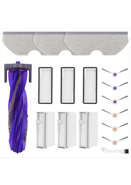 Narwal Freo x Için Robot Temizleyici Vakum Ana Yan Fırça Hepa Filtre Mop Padleri Toz Çantaları Yedek Aksesuarlar (Yurt Dışından)