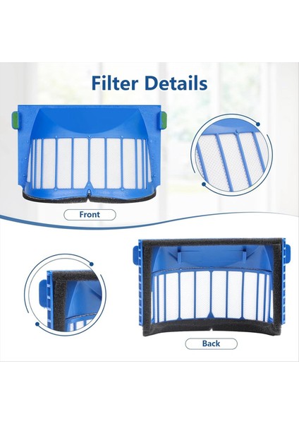 Irobot Roomba Için Yedek Parçalar 600 Serisi 694 692 675 690 671 677 680 660 665 651 650 &amp; 500 Serisi Fırça Filtreleri (Yurt Dışından) fiyatları