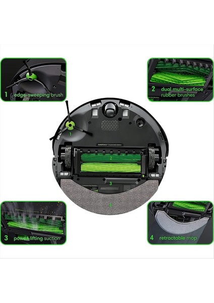 Irobot Oraya Için Aksesuar Kiti Combo J7+/plus Vakum Temizleyici Aksesuarlar Kauçuk Fırçalar Filtreler Vakum Torbalar Mop (Yurt Dışından) indirimleri