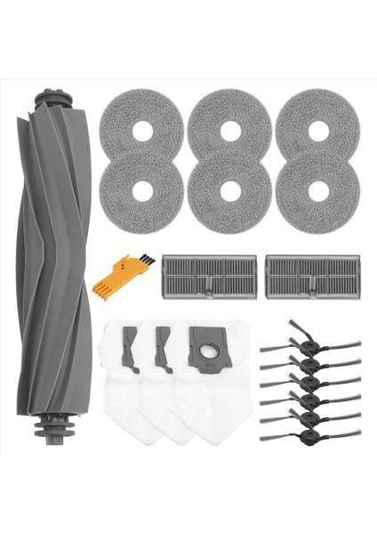 Dreame X40 Ultra / X40 Pro / S30 Pro Ultra Robot Vakum Temizleyici Ana Yan Fırça Hepa Filtreler Paspas Kumaş Toz Çantaları (Yurt Dışından)