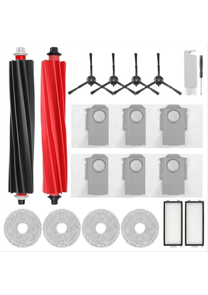 Roborock Qrevo Için Master Robot Vakum Süpürge Ana Silindir Yan Fırça Hepa Filtre Mop Bez Toz Çantaları Aksesuarlar (Yurt Dışından)