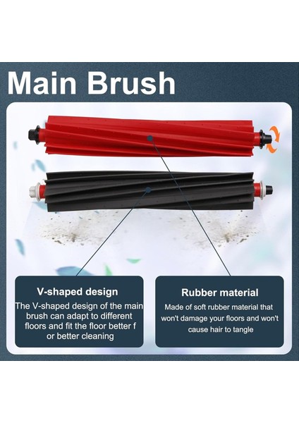 Roborock S8 Maxv Ultra Robot Vakum Yedek Aksesuarlar Ana Yan Fırçalar Mop Bezleri Hepa Filtreleri Yedek Parçalar (Yurt Dışından) fiyatları