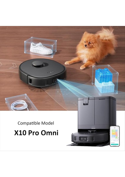 Eufy X10 Pro Omni Aksesuarları Ana Yan Fırça Hepa Filtre Mop Bez Toz Torbası Yedek Parçaları (Yurt Dışından) modelleri