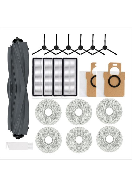 Dream L20 Ultra Robot Vakum Yedek Parçaları Için Aksesuarlar Ana Fırça, Hepa Filtreleri, Yan Fırçalar, Paspas Kumaşları Içerir (Yurt Dışından)