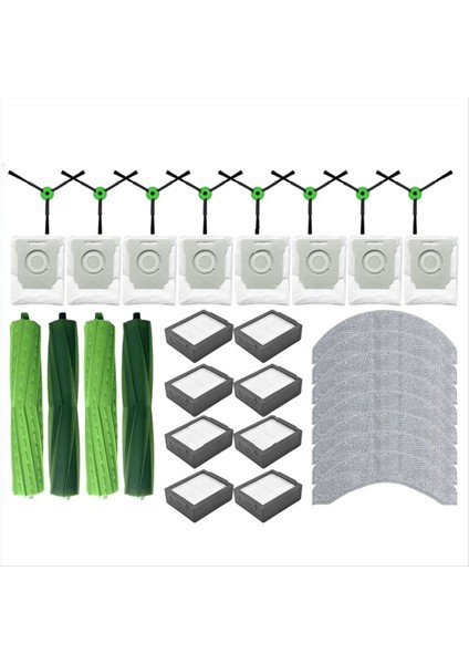 Irobot Roomba Için Combo J7+ J9+ Plus Vakum Temizleyici Aksesuarları Yedek Parçalar Hepa Filtre Mop Bez Toz Torbası (Yurt Dışından) fiyatları