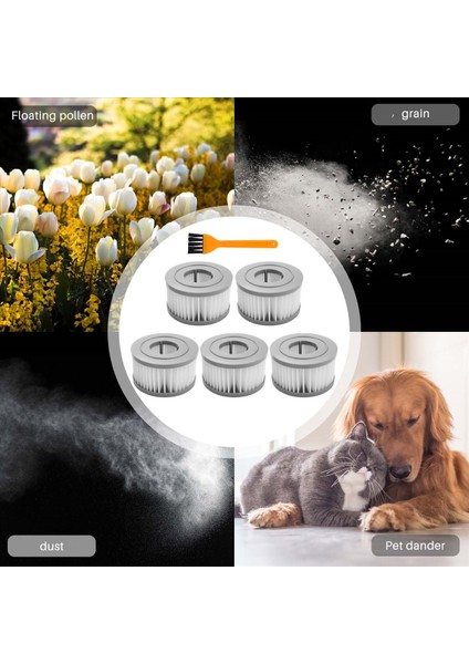 Xiaomi Jimmy JV85/JV85 Pro/h9 Pro Handheld Kablosuz Elektrikli Süpürge Için 6pcs Hepa Filtresi (Yurt Dışından)