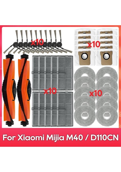Xiaomi Mijia Için Omni M40 / D110CN Ana Yan Fırça Hepa Filtre Mop Bez Toz Torbası Yedek Parçalar Aksesuarlar (Yurt Dışından)