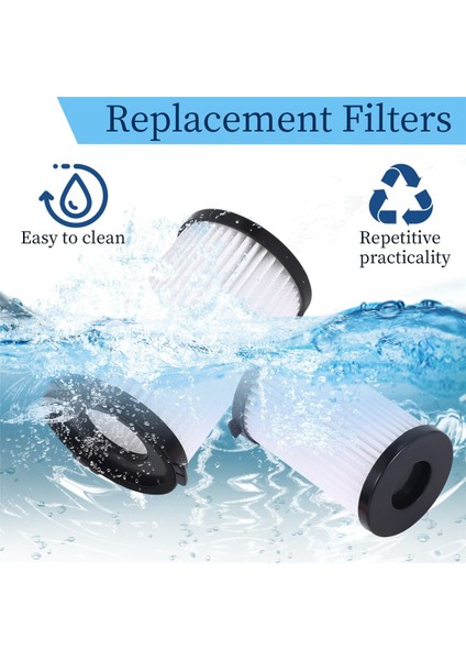 Moosoo D600 ve Arıete Handyforce Vakumları Için Yedek Filtreler Rbt 2761 Rbt 2759 8 Filtre Içerir + 8 Köpük Filtresi (Yurt Dışından) indirimleri