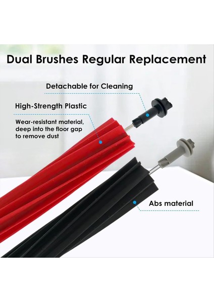 Roborock Q8 Max, Q8 Max+, Q5 Pro, Q5 Pro, Q5 Pro+ Robot Vakum Süpürge Ana Fırça Kapağı Hepa Filtre Mop Pad Yedek Parçalar (Yurt Dışından) modelleri