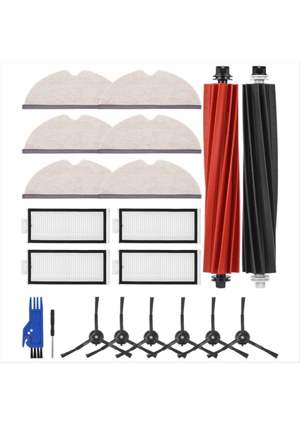 Roborock Q8 Için Max+ Robot Vakum Süpürge Ana Yan Fırça Hepa Filtre Mop Bezi Yedek Parçalar Aksesuarlar (Yurt Dışından)