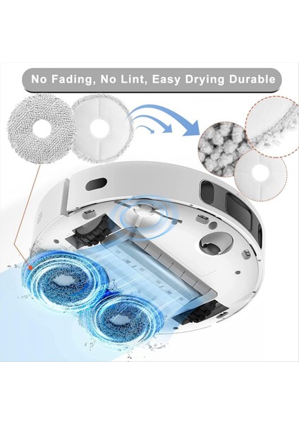 Dream L10S Ultra / L10 Ultra Ana Yan Fırça Hepa Filtre Toz Torbası Mop Bez Robot Vakum Süpürge Yedek Parçaları (Yurt Dışından) fiyatları