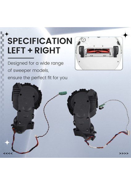 Roborock G20/G20/S8/S8MAXV Için Supping Robot Yedek Parçaları Için Yürüyüş Modülü Sürüş Tekerlek Aksesuarları Sol ve Sağ (Yurt Dışından) fırsatları