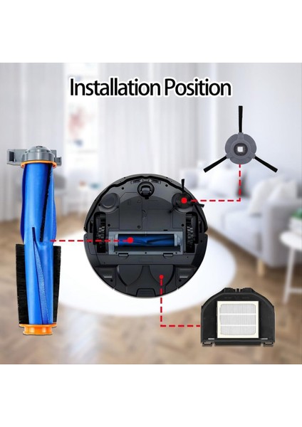 Köpekbalığı RV2310AE Için Matris Robot Vakum Süpürücü Ana Yan Fırça Hepa Filtreleri Vakum Yedek Parçaları (Yurt Dışından) fiyatları