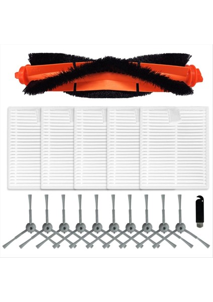 Lubuelu L20 Honiture V8 Pro Robot Vakum Süpürge Ana Yan Fırça Hepa Filtreleri Yedek Kit (Yurt Dışından)