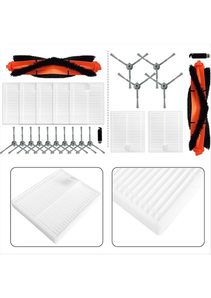 Lubuelu L20 Honiture V8 Pro Robot Vakum Süpürge Ana Yan Fırça Hepa Filtreleri Yedek Kit (Yurt Dışından) fiyatları