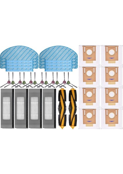 Ecovacs Deebot T9 Aıvı T8 Aıvı N8 Pro Serisi Vakum Süpürge Ana Yan Fırça Mop Bezi Hepa Filtre Toz Torbaları Parçalar (Yurt Dışından)