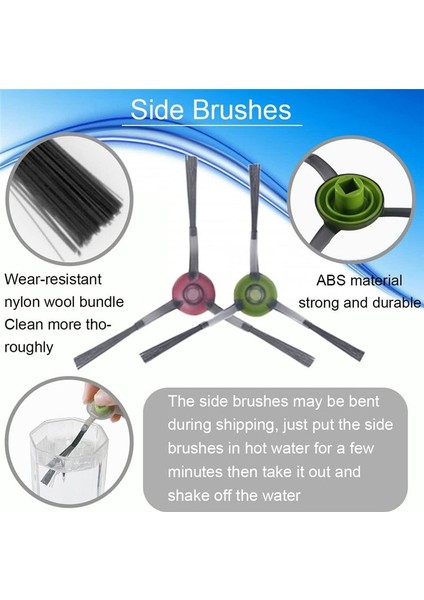 Ecovacs Deebot T9 Aıvı T8 Aıvı N8 Pro Serisi Vakum Süpürge Ana Yan Fırça Mop Bezi Hepa Filtre Toz Torbaları Parçalar (Yurt Dışından) fırsatları