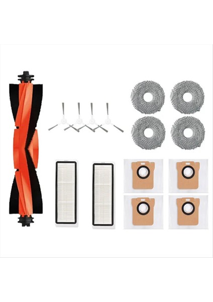 Xiaomi Robot Vakum Için X20 + / X20 Artı Toz Torbası Paspaslı Bez Aksesuarları Ana Yan Fırça Hepa Filtre Yedek Parçaları (Yurt Dışından)