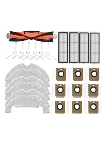 Dreame Bot D10 Plus RLS3D Robot Vakum Süpürge Hepa Filtre Mop Ana Yan Fırça Toz Çanta Yedek Parçaları (Yurt Dışından)