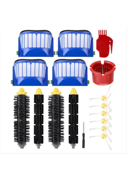 Irobot Roomba Için Yedek Parça Fırçaları 600 Serisi 605 606 ve 500 Serisi 564 585 595, Filtre, Fırça Aksesuar Kiti (Yurt Dışından)