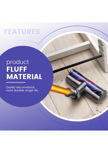 7pcs Dyson V6 V6 V7 V8 V8 V11 V11 Vakum Süpürge Yumuşak Milletvek (Yurt Dışından) indirimleri