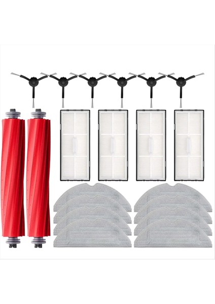 Roborock S7 Maxv Ultra S7 Pro Ultra Robot Vakum Aksesuarları Mop Hepa Filtre Toz Torbası Temizlik Haddeleme Fırçası, B (Yurt Dışından)