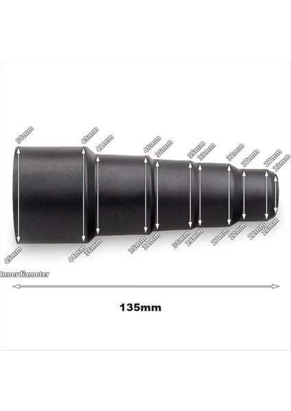 Evrensel Vakum Hortum Adaptör Dönüştürücü 50/42/34/30/23MM Siyah Yumuşak Kauçuk Yuvarlak Emme Hortum Dönüştürücü Kuru Islak Kullanım (Yurt Dışından) indirimleri