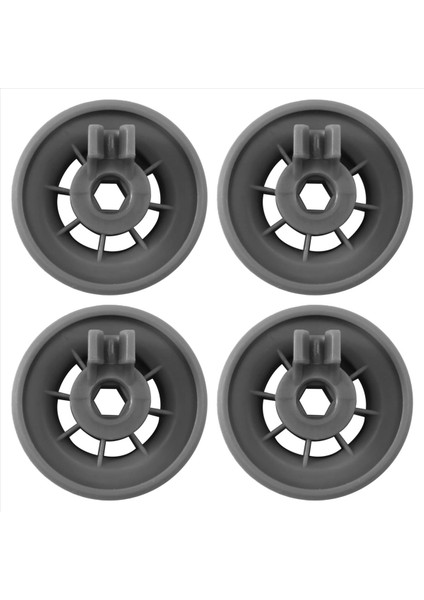 4 x Bulaşık Makinesi Alt Sepet Rail Wheels Bosch Neff &amp; Siemens Gray 165314 (Yurt Dışından)