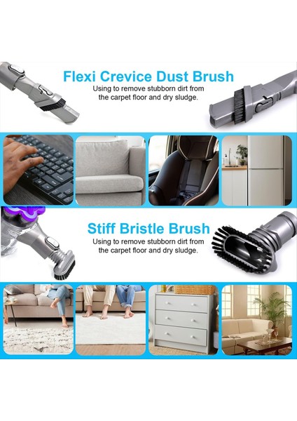 Dyson V6 V6 V7 V7 V8 DC33 DC34 DC35 DC59 DC62, Yedek Parça Kiti Fırça Nozul Zemin Meme (Yurt Dışından) modelleri
