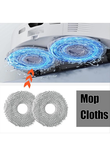 Roborock Qrevo Curve / P20 Pro Robot Vakum Temizleyici Parçalar Paspas Pedleri Toz Çanta (Yurt Dışından) fırsatları