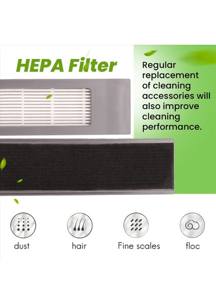 Ecovacs Deebot Ozmo T5/N8/N5/T8/DV35/DJ65/T9 Süpüren Robot Aksesuarları Hepa Filtre Pamuk (Yurt Dışından) fırsatları