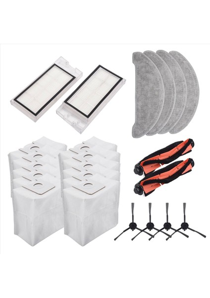 Yuvarlanan Yan Fırça Hepa Filtre Mops Bezleri Xiaomi Roidmi Eve Için Toz Çantaları Plus Robot Vakum Süpürge Parçaları (Yurt Dışından) fiyatları