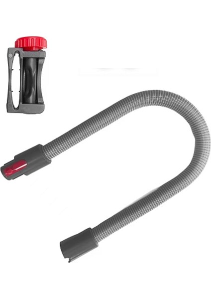 Dyson V7 V8 V10 V11 V15 Için Düz Kafa Kilitli Temizleyici Aksesuarları ile Esnek Vakum Hortum Ekleme Hortum (Yurt Dışından)
