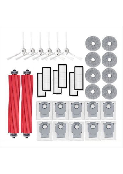 32PCS Roborock Q Revo Maxv / Roborock P10 Pro Robot Vakumları Ana Yan Fırça Filtresi Mop Toz Çantası (Yurt Dışından) fiyatları