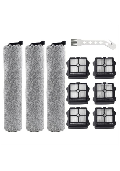 3 Paket Fırça Silindirleri + 6 Paket Vakum Filtreleri Tineco Ifloor 3 ve Zemin Bir S3 Islak Kuru Vakum Süpürgeleri Için Değiştirme (Yurt Dışından)