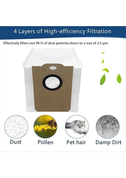 16PCS Elektrikli Süpürge Toz Torbası Cecotec Conga Için Set 2299 2499 7490 8290 Vakum Süpürge Aksesuarları Değiştirme (Yurt Dışından) fırsatları