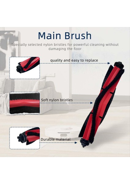 Roborock Q5 Için Uyumlu Yedek Kit, Q5+ Robot Vakum Süpürge Yedek Parça Aksesuarları (Yurt Dışından) modelleri