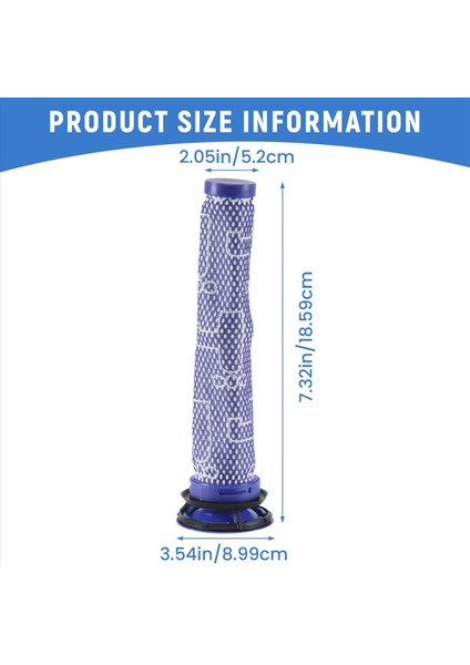 2 Paket Değiştirme Dyson Için Dyson Vakum Filtresi Için Ön Filtreler V6 V6 V7 V8 DC59 DC58 Bölüm 965661 01 (Yurt Dışından) fırsatları