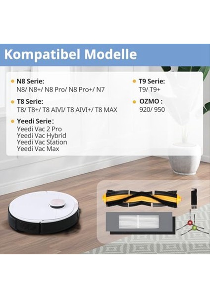Ecovacs Deebot N8, T8, Ecovacs T8 Max, T9/ T9+, Ozmo 950 920 Için Yedek Parçalar Için Aksesuarlar (Yurt Dışından) fiyatları