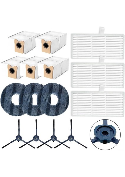 Eufy Omni C20 Için Robot Vakum Temizleyici Yan Fırça Hepa Filtre Mop Bez Toz Torbaları Yedek Parçalar (Yurt Dışından) modelleri