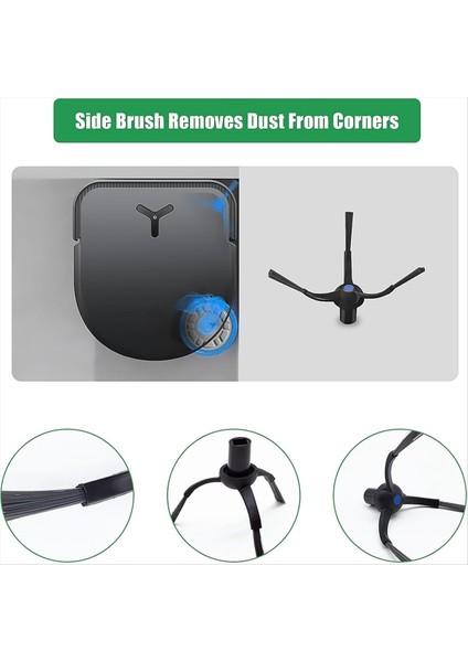 Ecovacs Deebot X5 Omnı / X5 Pro Vakum Süpürge Yedek Parça Ana Yan Fırça Hepa Filtre Mop Bez Torbaları (Yurt Dışından) fiyatları