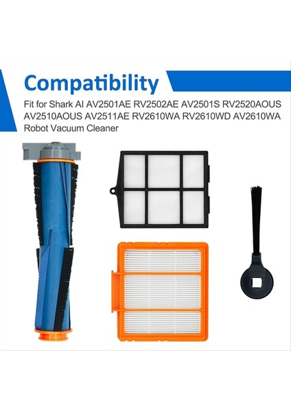 Köpekbalığı Robot Vakum Aı AV2501S AV2501A RV2502AE RV2520AOUS Serisi Robot Vakum Aksesuarları (Yurt Dışından) modelleri
