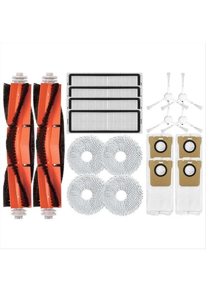 Xiaomi Robot Vakum Için X10+ X10 Plus B101GL Yedek Seza Kapaları Ana Sınak Fırça Hepa Filtre Toz Torbası Rag Mop Cezası (Yurt Dışından)
