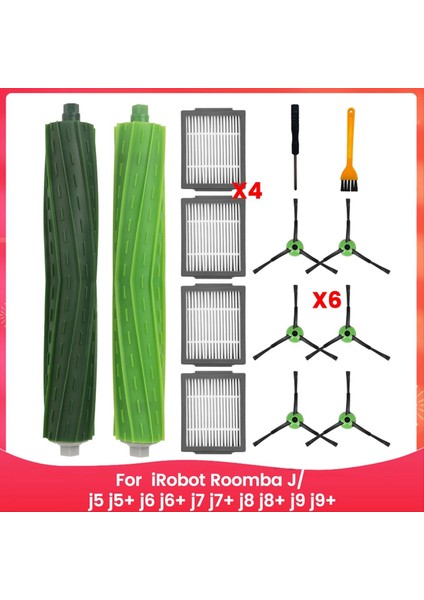 Irobot Için Yedek Aksesuarlar J Serisi J5 J5+ J6 J6+ J7 J7+ J8 J8+ J9 J9+ Vakum Süpürge Fırça Filtreleri (Yurt Dışından)