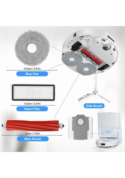 Roborock Q Revo Için Robtik Vakum Süpürge Ana Silindir Yan Fırçası Hepa Filtre Mop Padleri Toz Torbaları Yedek Parçalar (Yurt Dışından) indirimleri