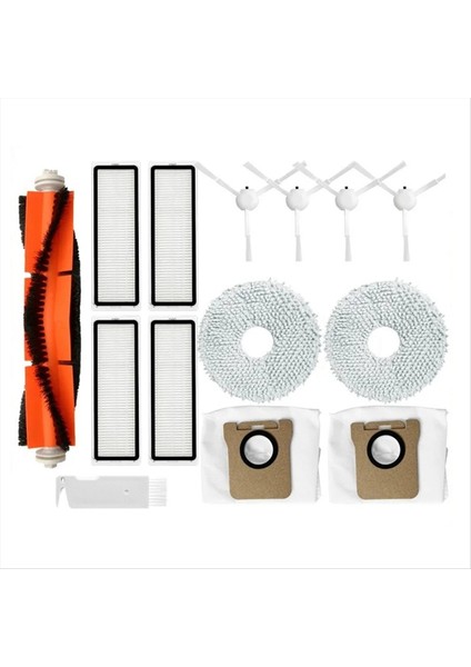 Xiaomi Robot Vakum Için X10+ Plus B101GL Ana Yan Fırça Mop Bezi Hepa Filtre Toz Torbası Yedek Kit Parça Aksesuarları (Yurt Dışından)