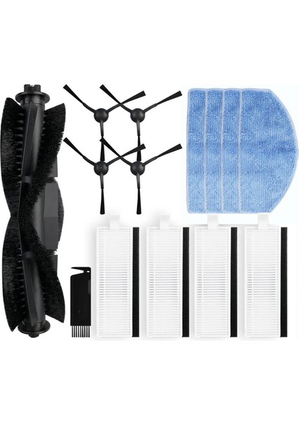 Honiture G20 Pro Için, Tikom G8000 Pro Için, Laresar Evol 3 3s Yedek Parça Aksesuarları Ana Yan Fırça Filtre Paspası (Yurt Dışından)