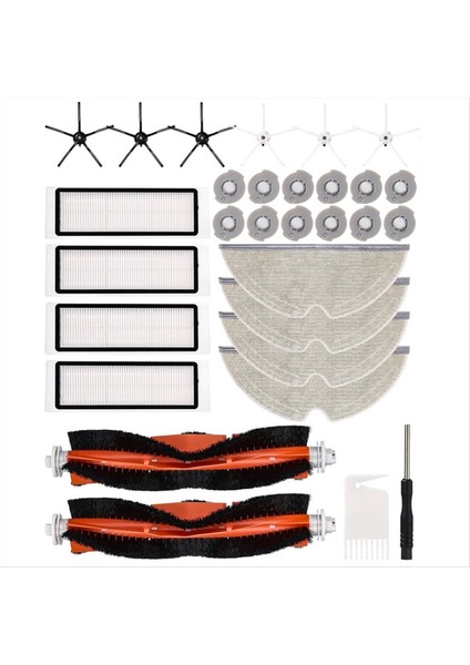 Xiaomi Için Roborock S5 Max S6 Pure S6 Maxv Vakum Süpürge Yedek Parçalar Ana Yan Fırça Hepa Filtre Mop Kumaş Aksesuarları (Yurt Dışından)