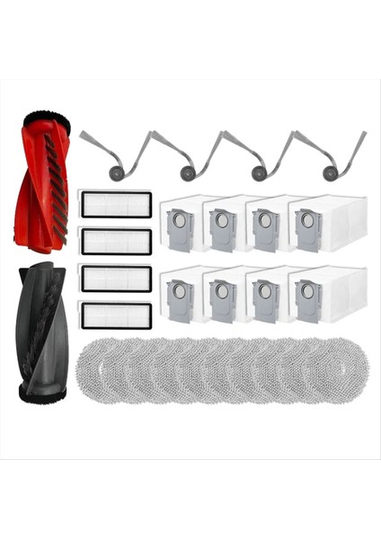 Roborock Qrevo Için Yedek Parçalar Aksesuarları Hepa Filtre Mop Bez Toz Torbası Ana Yan Fırça (Yurt Dışından)